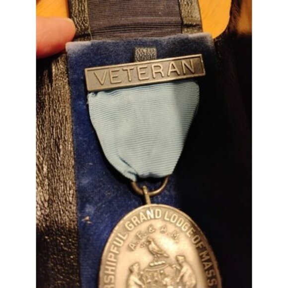 Veteran Medal Grand Lodge Massachusetts 50 Year 1914 Engraved WW1 Joshua Jones - Picture 4 of 16